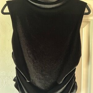a new day Black Velvet Sleeveless Blouse